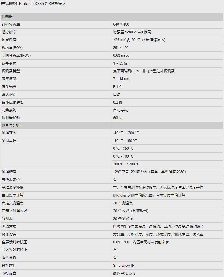 福禄克Fluke TiX885红外热成像仪640×480，－40 至1200 °C，60Hz 帧频-5.jpg